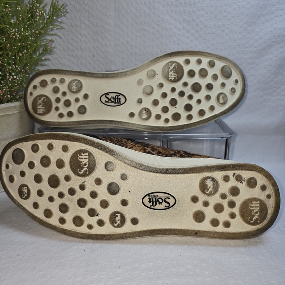 Sofft Brown Snake Print Loafers WITH DYED REAL COW HAIR CHIC LOOKING SHOE SIZE 7 - Picture 8 of 8